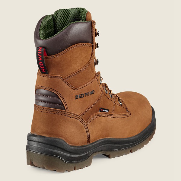 Red Wing Safety Boots Brown - Red Wing Mens King Toe® - 8-inch Insulated Waterproof Toe - PRCXY-5264